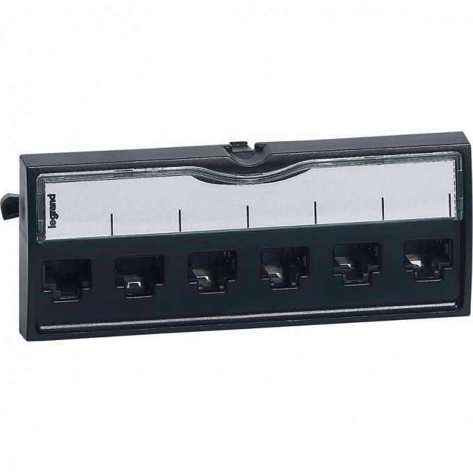 Вставка для патч-панелей 6 коннекторов RJ 45 категория 6 FTP 19' LCS² 033565