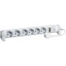 Удлинитель LEGRAND 6x2К+З с молниезащитой белый 694646