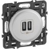 Зарядное устройство LEGRAND Celiane 2 х USB 1500 мА, титан SET-1-067462-03