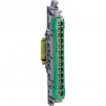 Клеммная колодка LEGRAND IP 2X земля, зеленая 1 x 6-25 мм² - 12 x 1,5-16 мм² длина 113мм