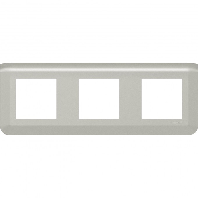 Рамка LEGRAND MOSAIC 3Х2 модуля - алюминий 079306L