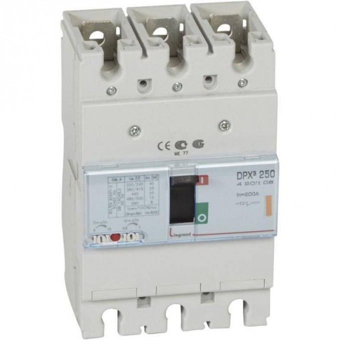 Выключатель автоматический LEGRAND DPX³ 250 3P 200A 25кА 420208