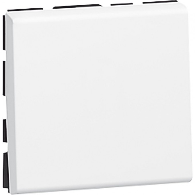 Выключатель LEGRAND Mosaic кнопочный 6A 2 модуля, белый 77040