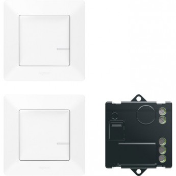 Пакет для управления освещением LEGRAND Valena Life with NETATMO c 2х мест, белый